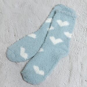 🆕🩵 Valentine's Cozy Blue Heart Socks